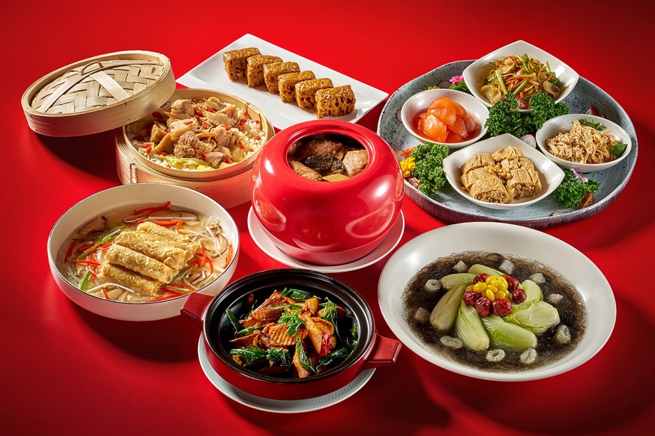 1764062346425607.jpg 獲得《500盤》「永續餐廳獎」肯定的台菜餐廳蓬萊邨首度推出素食套餐,鼓勵消費者在年節期間吃得清爽無負擔。(台北福華大飯店提供).jpg